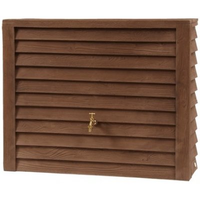 MEVA Zásobník na dešťovou vodu WOODY WALL tmavě hnědá, Objem: 350 l – Zboží Mobilmania