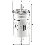 WK 730/1 MANN-FILTER Palivový filtr | Zboží Auto