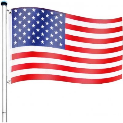 FLAGMASTER® Vlajkový stožár vč. vlajky USA, 650 cm – Hledejceny.cz