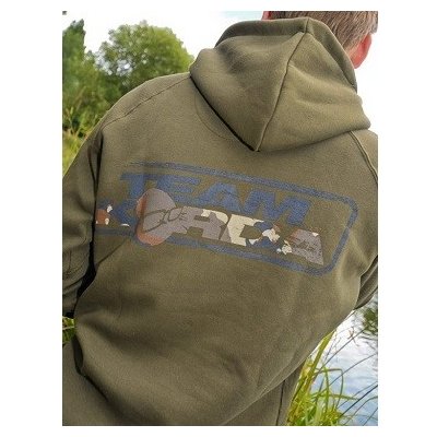 Korda mikina s kapucí Team Korda Hoodie Zelená