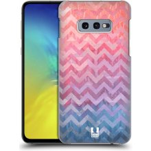 Pouzdro Head Case Samsung Galaxy S10e Pink Chevron