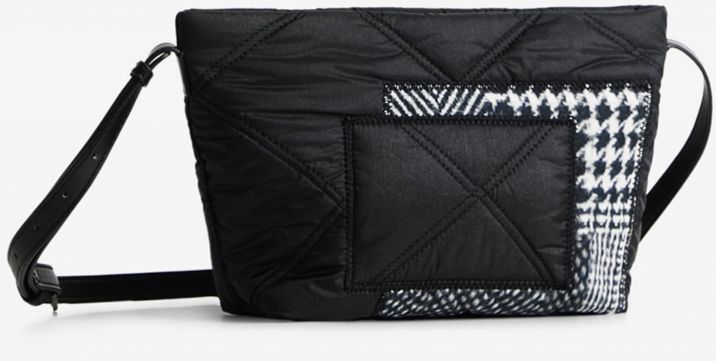 Desigual Černá dámská vzorovaná crossbody kabelka After Dark Calpe