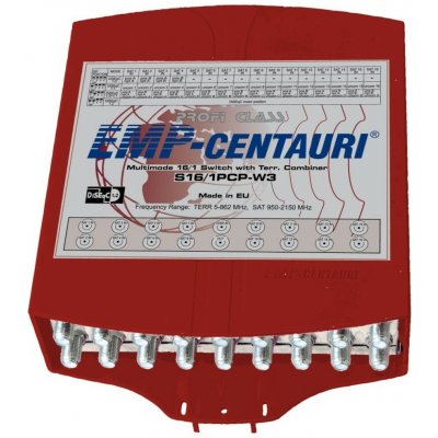 Neuvedený DiSEqC EMP přepínač S16/1PCP-W 3 16/1 – Zboží Živě