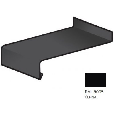 BLIX parapet pozink 0,5 x 600 RAL 9005 Černa