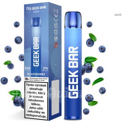 Geek Bar E600 Blueberry 20 mg 600 potáhnutí 1 ks – Zbozi.Blesk.cz