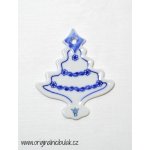 Cibulák vánoční ozdoba stromeček závěs 8,4 cm originální cibulákový porcelán Dubí cibulový vzor 18301-601-1 – Hledejceny.cz