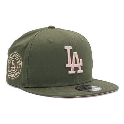 New Era 9FIFTY MLB Side Patch Los Angeles Dodgers New Olive / Dirty Rose – Zboží Mobilmania