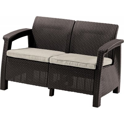 Allibert Corfu Love Seat hnědá / béžová – Hledejceny.cz
