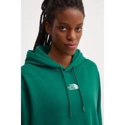 The North Face mikina Essential Crop Hoodie dámská zelená s kapucí hladká NF0A89EXNL11