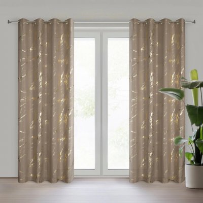 EUROFIRANY ZÁVĚS NA KROUŽCÍCH LANI 140X250 CM VZOROVANÁ – Hledejceny.cz