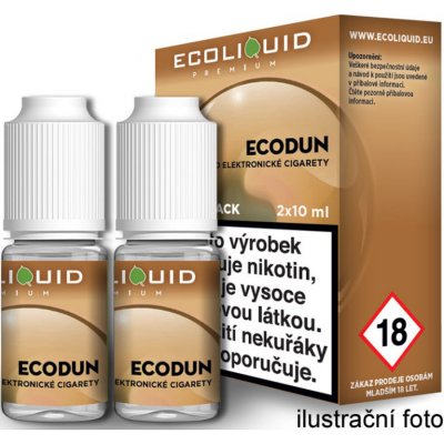 Ecoliquid Double Pack ECODUN 2 x 10 ml 6 mg – Zboží Mobilmania