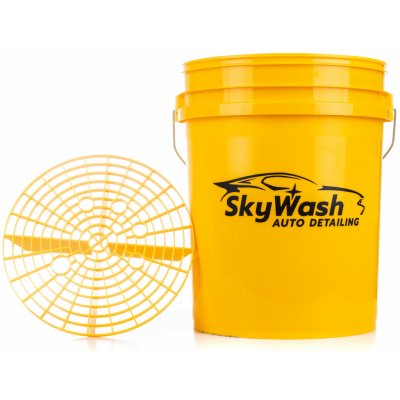 SkyWash Autodetailing Detailing Bucket žlutý 20 l se separátorem