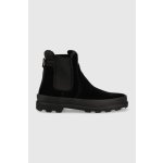Gant semišové kotníkové boty Frenny dámské na plochém podpatku lehce zateplené černá – Zboží Mobilmania