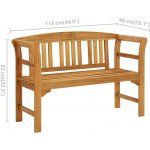vidaXL 114 cm masivní akáciové dřevo 316497 – Zboží Dáma