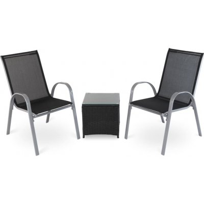 Rauman Zahradní balkonový set Celio - 2 místa, černá – Hledejceny.cz