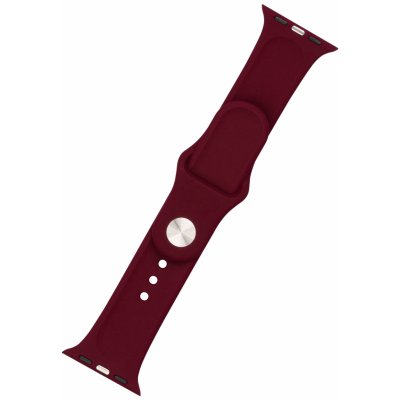 FIXED Silicone Strap Set for Apple Watch 38/40/41mm, burgundy red FIXSST-436-WIRD