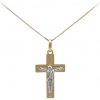 Přívěsky Beny Jewellery Zlatý Přívěsek Kříž s Ježíšem Kristem 7151704