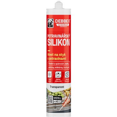 Debbex 30816RL Potravinářský silikon 280 ml transparentní – Hledejceny.cz