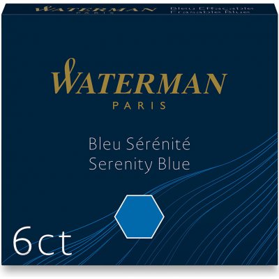 Waterman Inkoustové bombičky krátké omyvatelné modré 1507/7520120 6 ks – Sleviste.cz