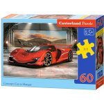 Castorland Červené auto koncept v garáži 60 dílků – Zboží Mobilmania