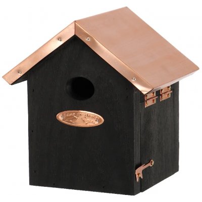 Esschert Design Budka Copper pro Střízlíka zimního s poměděnou stříškou 14 x 11 x 20 cm černá – Sleviste.cz