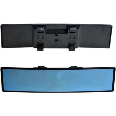 Zpětné zrcátko do auta, širokoúhlé, modré sklo, antireflexní, vnitřní zrcátko s velkým výhledem, – Sleviste.cz