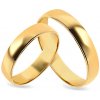 Prsteny iZlato Forever Snubní prstýnky žluté klasické CSOB02
