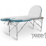 Tandem Skládací masážní lehátko Profi A3D Oval Duo bílo-tyrkysová 195 x 70 cm 14,6 kg – Zboží Dáma Tandem Skládací masážní lehátko Profi A3D Oval Duo bílo-tyrkysová 195 x 70 cm 14,6 kg – Zboží Dáma