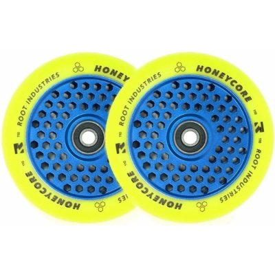 Root Industries Limited edition Honeycore blue/yellow 110mm 2 ks – Zboží Dáma