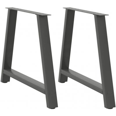 Omaxi 315229 Nohy k jídelnímu stolu ve tvaru A 2 ks antracitové 90 x 72-73 cm ocel – Hledejceny.cz