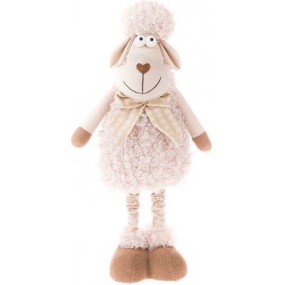 decoDoma Textilní dekorace OVEČKA teleskopické nohy 50 cm – Zboží Dáma