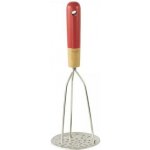 Mačkadlo na brambory NBA087 30 cm, nerezová ocel / bambus, červená, Pebbly – Hledejceny.cz