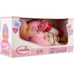 Teddies miminko 30cm měkké tělo s lahvičkou dudlíkem 31x15,5x10cm – Zboží Dáma
