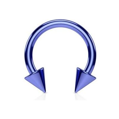 Šperky4U podkova modrá s hroty PV01004B-161044 – Sleviste.cz