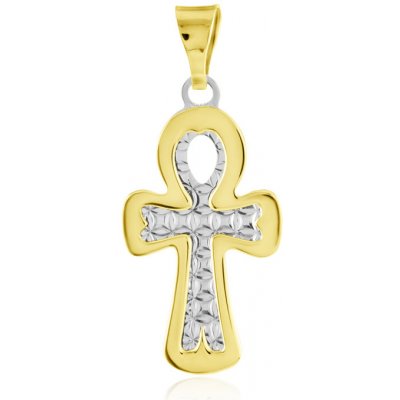 Gemmax Jewelry Zlatý přívěsek Nilský kříž Ankh Egyptský symbol života GUPCN 36851 – Zboží Mobilmania
