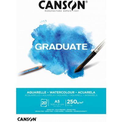Canson Skicák Graduate Aquarelle 250 g m2 20 archů A3 – Sleviste.cz