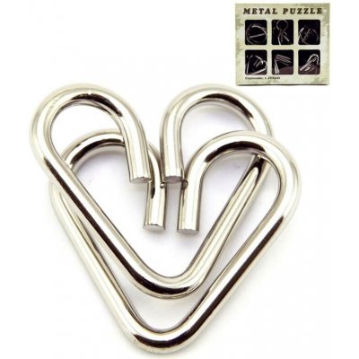 Teddies Hlavolam kov 6ks v krabičce 14x12cm – Sleviste.cz