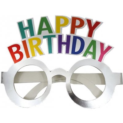 Procos Brýle papírové Happy Birthday 4 ks – Zbozi.Blesk.cz