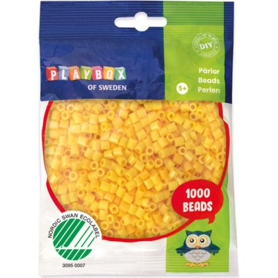 Playbox Zažehlovací korálky, 1000ks - žluté – Zboží Dáma