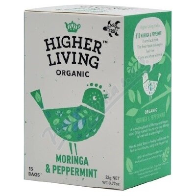 Higher Living byl.čaj Máta s moringou BIO 15 x 1,46 g – Zboží Mobilmania