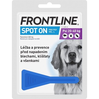 Frontline Spot-On Dog L 20-40 kg 1 x 2,68 ml – Zboží Mobilmania