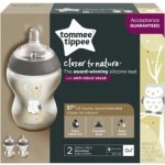 Tommee Tippee Kojenecká láhev C2N růžová 2ks 260ml – Hledejceny.cz