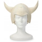 Wooline Čepice Viking s rohy světlá – Zboží Dáma