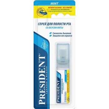 President Classic Ústní spray Máta 20 ml