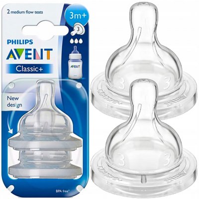 Philips Avent Dudlík Anti-colic/Classic+ 3 střední průtok 3m+ 2 ks – Hledejceny.cz