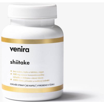 Venira shiitake houževnatec jedlý 60 kapslí – Hledejceny.cz