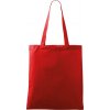 Nákupní taška a košík Nákupní taška malá červená plátěná 42x38cm