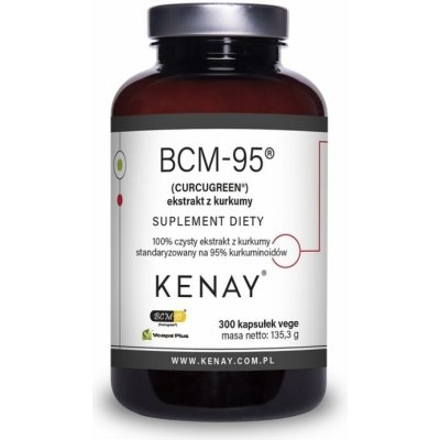 Kenay Kurkuma BCM-95 Curcugreen BioPerine 300 kapslí – Hledejceny.cz