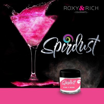 Roxy and Rich Metalická barva do nápojů Spirdust růžová 1,5 g – Sleviste.cz