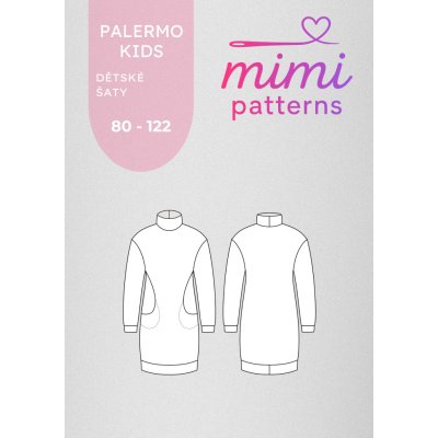 Dětský střih na šaty Palermo kids, 80 - 122 | MIMI patterns - Česky – Sleviste.cz